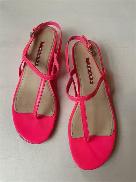 pink Prada sandals